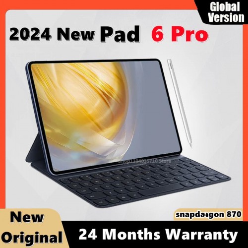 تابلت أندرويد Pad 6 Pro ، إصدار عالمي ، ذاكرة رام 12 جيجابايت ، ذاكرة رام 12 جيجابايت روم ، سنادراجون ، 10 نواة ، واي فاي 5G ، بطاقة SIM مزدوجة ، كمبيوتر شخصي ، 12 ،