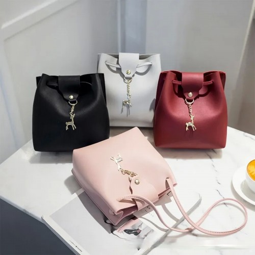 Deer الغزلان شرابة Crossbody دلو حقيبة للنساء جديد فاخر الإناث الكتف الرباط رسول حقائب كروسبودي حقائب اليد 